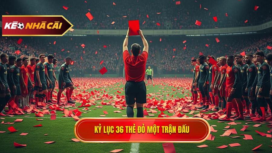 Kỷ lục thẻ đỏ nhiều nhất trong một trận đấu: Con số không tưởng 36 thẻ