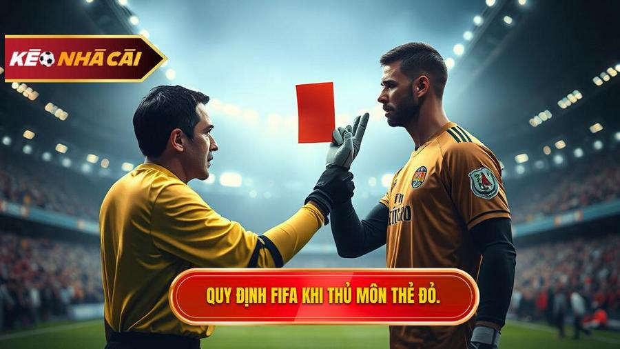Luật FIFA quy định thế nào khi thủ môn nhận thẻ đỏ?