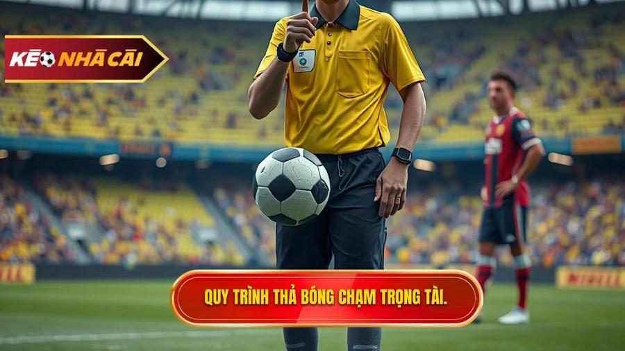 Quy trình thả bóng (Drop Ball) sau khi bóng chạm trọng tài